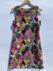 Jude Connally Multicolor Beth Jungle Floral Sand Dress Sleeveless Stretch S - Bild 1 von 14