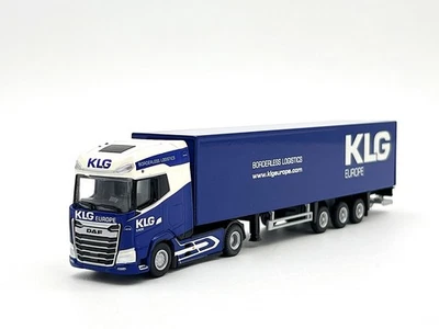 DAF XG+ MY25 4x2 box trailer 3 axle "KLG Europe" WSI truck models 1:87 scale - Image 1 of 4