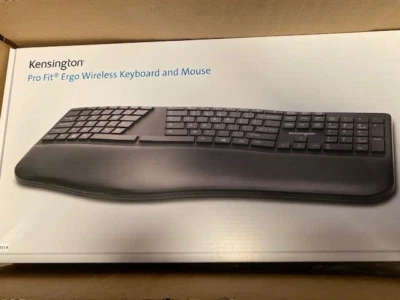 Kensington Pro Fit Ergo Wireless Keyboard and Mouse-Black K75406US (NEW) - Image 1 of 2