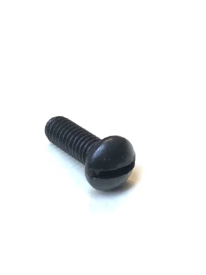 ACCURATE (50) 8-32 X 1/2 Slotted Round Head Machine Screw Black Oxide 832x1/2 BLACK OXIDE