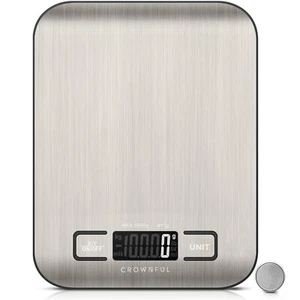 CROWNFUL Lebensmittelwaage, 11 Pfund Digitale Küchenwaage mit integrierter Münzbatterie - Bild 1 von 8