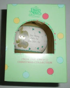 Precious Moments Enesco Collection Sno Bunny Falls For You Like I Do Satin Ball - Bild 1 von 6