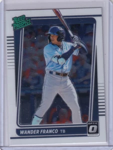2021 Donruss Optic Wander Franco Rated Prospect #RP-1 Pre-Rookie RC Rays - Picture 1 of 2