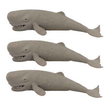 3x Fumfings Animal Stretchy Beanie Sperm Whale 17cm Soft Stretch Toys Child 3y+