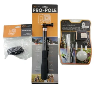 Gopro Propole Gocase Wrist Strap And Goclean Gopro Hero Cameras Set New  - Image 1 of 4