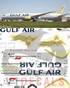 V1 Decals Boeing 787-9 Gulf Air for 1/144 Zvezda Model Airplane Kit V1D0456   - Picture 1 of 8