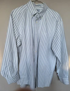 L.L. Bean WRINKLE RESISTANT Men's Button Striped Shirt Size: 16-32 - Picture 1 of 9