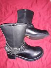 HARLEY DAVIDSON WOMEN'S SIZE 5.5M CHRISTA LEATHER HARNESS BOOTS