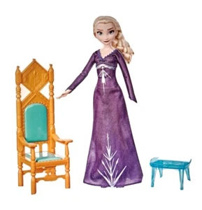 Disneys Frozen 2 II Elsas Thron Set Modepuppe Spielset Pyjama Kleid & Schuhe - Bild 1 von 3