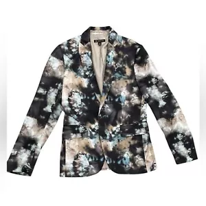 INC Men’s Black Tie Dyed Slim Fit Blazer Jacket-size Small - Picture 1 of 9