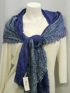 Colección Xiix Damas Bufanda Toda Ocasión Multi-Azul Talla 70 X 27 - Imagen 1 de 2