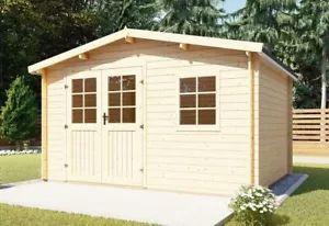 Gartenhaus aus Holz 28mm Schuppen Gerätehaus 3.9x2.4M ohne Boden, Leo EB28047oFL - Bild 1 von 10