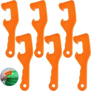 6pcs 5 Gallon Bucket Lid Opener Wrench, Plastic Tool Orange - Picture 1 of 7