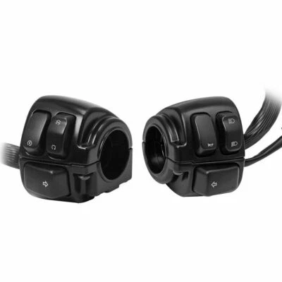 Paar Horn Blinker Kontroll Lenker Schalter Für Harley Motorrad 1" 25mm Schwarz w - Bild 1 von 4