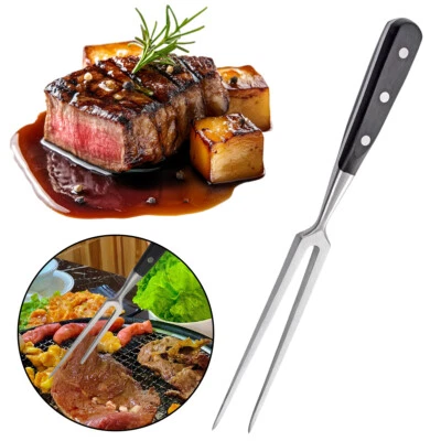Fleisch Tranchiergabeln Werkzeug Grill Steak Grillgabel Küche Party Edelstahl - Bild 1 von 4