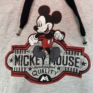 Disney Mickey Mouse Hoodie Youth Small 6/8 Sweatshirt Gray Primark Graphic NWT - Picture 1 of 14