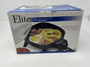 Elite Cuisine Personal Electric Skillet with Lid 7” Vintage EFS-400 New In Box - Picture 1 of 8