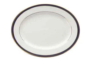 Royal Grafton - Warwick - Blue - Oval Platter - 256726G - Picture 1 of 2