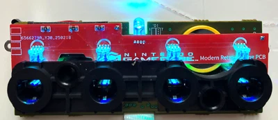 Modded Bluetooth Wireless RGB Nintendo GameCube Controller Port & Custom LED PCB - Image 1 of 4
