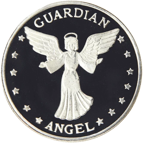 Guardian Angel 1oz .999 Fine Silver Round Cover