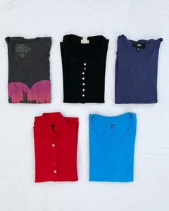Paquete de camisas informales para mujer usadas con frío - talla XS - Imagen 1 de 43