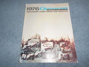 1976 QUICKSILVER ACCESSORIES MERCRUISER STERN DRIVES and INBOARDS PARTS CATALOG - Picture 1 of 7