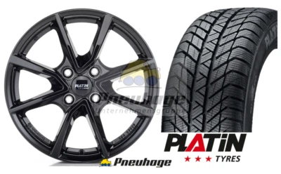 Winterräder Alufelge Peugeot 208(U)+ Elektro16" Zoll schwarz Platin6,5x16 4x108 - Bild 1 von 3