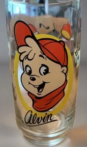 Alvin and the Chipmunks Promo Collectors Glass From Hardee’s 1985 Simon Theodore - Picture 1 of 5