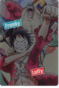 One Piece Trading Card Wafer Choco Punk Hazard M005 Metallic FOIL Franky & Luffy - Picture 1 of 2