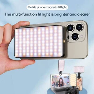 Magnetic LED Video Light Cell Phone Camera Fill Light Selfie for Photography - Picture 1 of 20