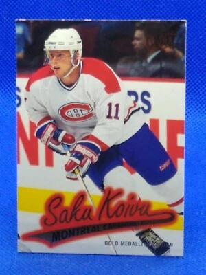 1996-97 Fleer Ultra Gold Medallion Saku Koivu #G-87 - Image 1 of 2
