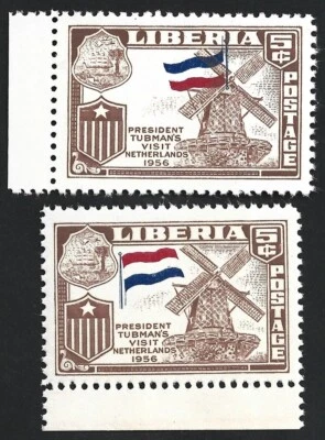 利比里亚 #368 1958 荷兰国旗倒错全新邮票 — 第 1/2 张图片