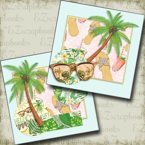 Beach Vibes NPM - 2 pagine di album di ritagli prefabbricate - layout EZ 4905 - Foto 1 di 2