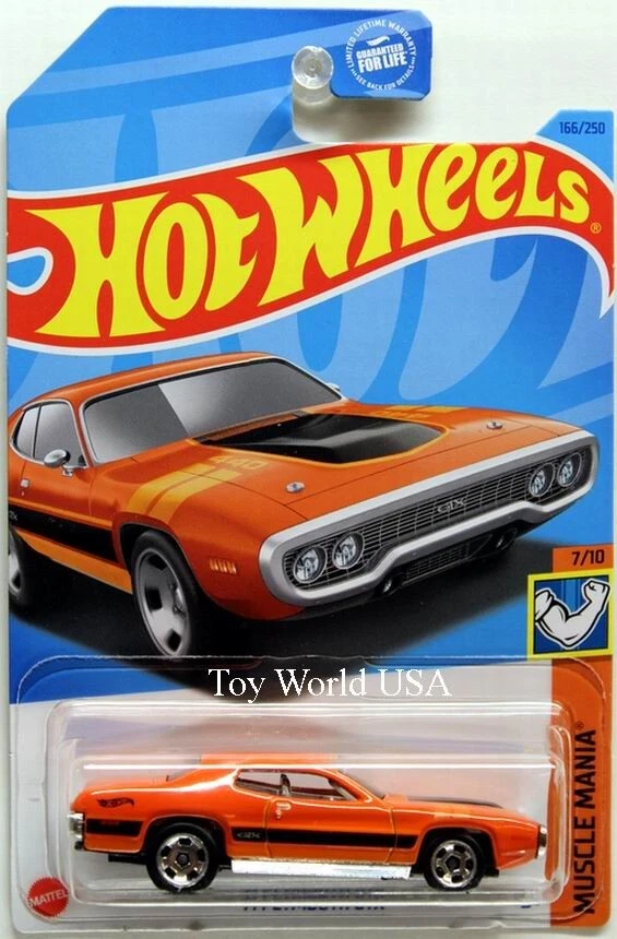 2023 Hot Wheels #166 Muscle Mania '71 Plymouth GTX Orange - Image 1 of 1