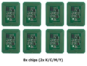 8x chipsy tonerowe Xante Ilumina (502, 500, 407). - Zdjęcie 1 z 2