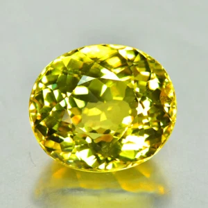 8.66Ct Oval Cut _ Supreme Quality Untreated Golden Yellow Apatite - Picture 1 of 1