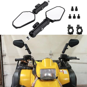 Adventure Motorcycle Mirrors 7/8" Handlebar Mount For Polaris Sportsman 570 ATV - Picture 1 of 13