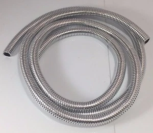 Wire Loom 3/8" Diameter 72" Long Universal (Chrome) - Picture 1 of 2