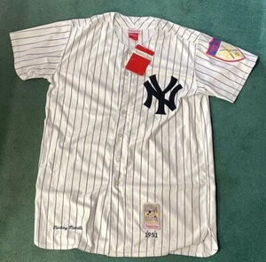 Camiseta deportiva de Mickey Mantle Mitchell&Ness de los Yankees 1951 talla 54 de la Liga Americana 50 - Imagen 1 de 7