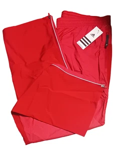 Adidas Modern Varsity Women’s Woven Pant Power Red Large 735PWSDU3 Non Solid New - Picture 1 of 22