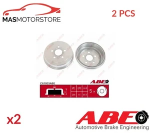 BRAKE DRUM PAIR SET REAR ABE C62003ABE 2PCS I NEW OE REPLACEMENT - Picture 1 of 9