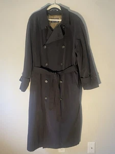 Vtg Chaps By Ralph Lauren  Mens Trench Coat 46R Double Breasted Removable Wool   - Picture 1 of 11