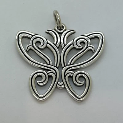 RARE James Avery Sterling Extra Large Lace Wing Butterfly Pendant - Image 1 of 4
