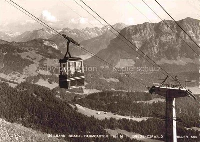 Seilbahn Cable-Car Telepherique Bezau Baumgarten Bregenzwald  - Bild 1 von 2