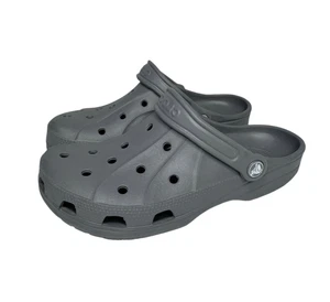 Zuecos clásicos Crocs para mujer 9 para hombre 7 gris unisex cómodos - Imagen 1 de 21