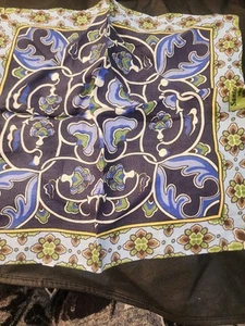 Vintage Santorelli Italian Men's Handkerchief, Designer. 12 In Retail 59.50 - Picture 1 of 6