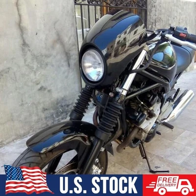 Motorcycle Headlight Fairing Windshield Kit For Harley 1973-UP Sportster Dyna Foto 1 de 4