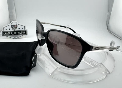 OAKLEY GAME CHANGER BLACK CHROME BLACK IRIDIUM POLARIZED SUNGLASSES 9291-03 9.9 - Image 1 of 4