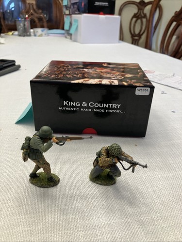 Figurines King & Country WS392 Open Fire! – 3 Figurines 54mm – Neuf