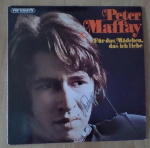 LP, Schallplatte, Peter Maffay, Für das Mädchen, das ich liebe, mit Autogramm - Bild 1 von 3